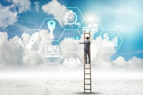 Concept of agile software development Foto stock