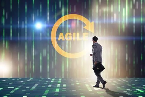 Concept of agile software development Stock Photos