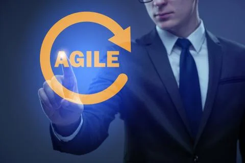 Concept of agile software development Foto stock