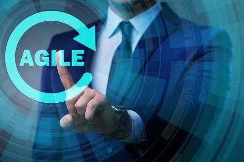 Concept of agile software development Foto stock