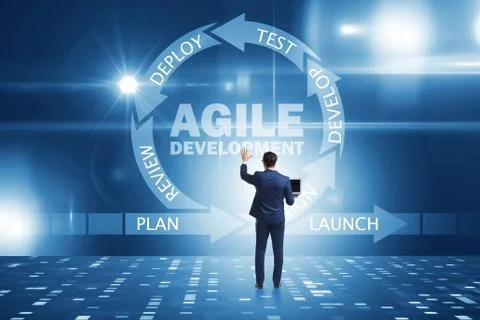 Concept of agile software development 写真素材