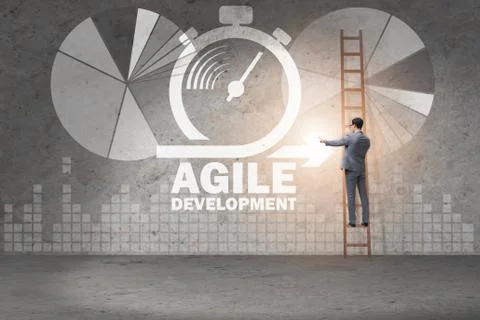 Concept of agile software development Stock Photos