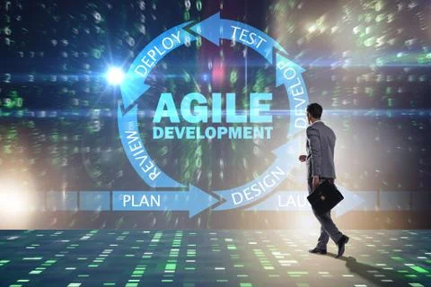 Concept of agile software development Stock Photos