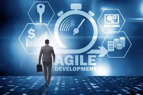 Concept of agile software development 写真素材
