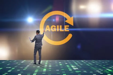 Concept of agile software development 스톡 사진