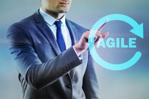 Concept of agile software development Stock Photos