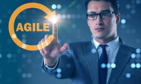 Concept of agile software development 스톡 사진