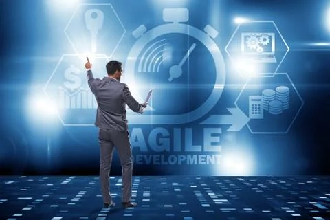 Concept of agile software development 写真素材