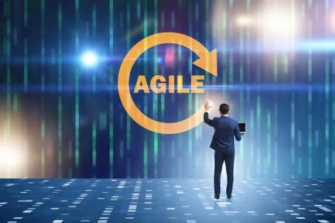 Concept of agile software development Stock Photos