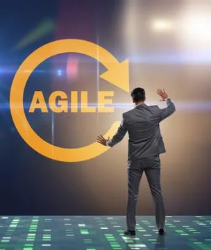Concept of agile software development Stock Photos