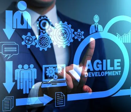 Concept of agile software development Foto stock