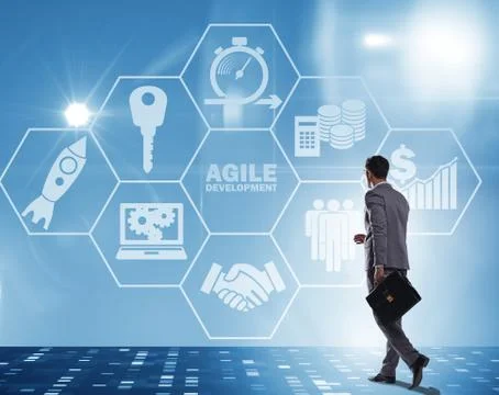 Concept of agile software development 写真素材