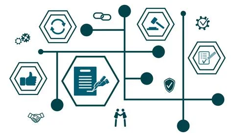 Concept of agreement Stock Illustration
