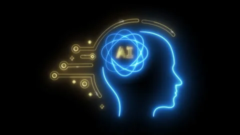 Concept for AI and technology concept. Stock Footage 276877860