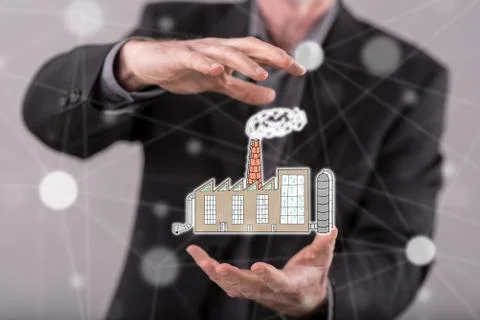 Concept of air pollution Stock-Fotos