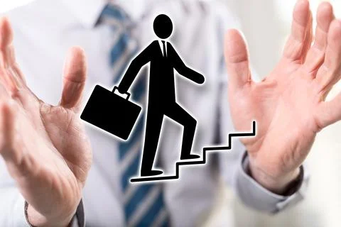 Concept of ambition Stock Photos