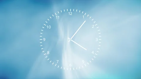 Concept analog clock infinity time looping animation Stock Footage 333214519