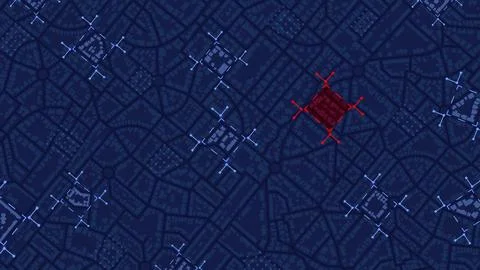 Concept of analysis, assessment of the state of city. Evaluation of various Stock-Illustration