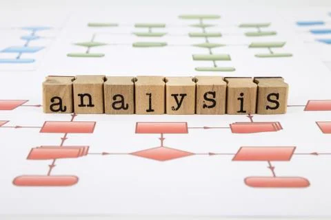Concept analysis chart Foto stock