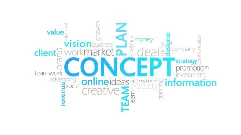 Concept, Animated Typography イラスト素材