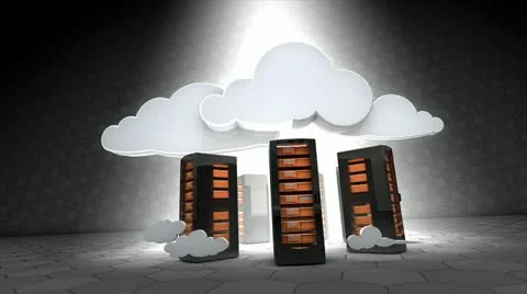 Concept animation, Cloud server, flexibility, sucure, future, technnology. Video stock 12291950