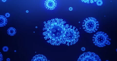 Concept animation of covid 19 loop Stock Footage 139859994