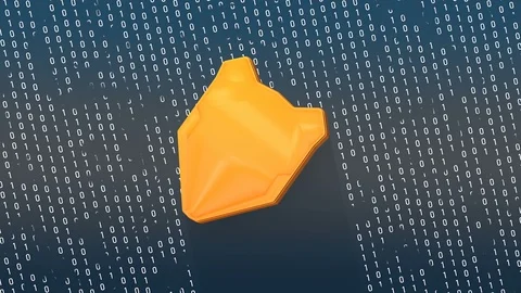 Concept animation, digital data protection shield. 動画素材 119569164