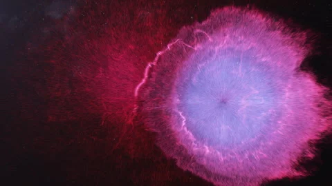 Concept animation of multiple neutrino bursts Stock Footage 332536430