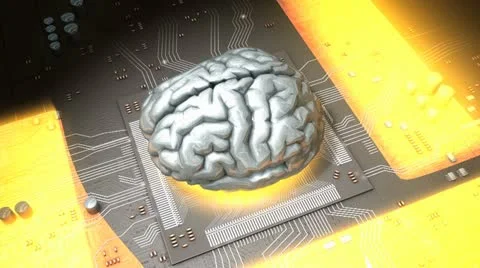 Concept animation powerful brain function. Vídeos de archivo 20539779