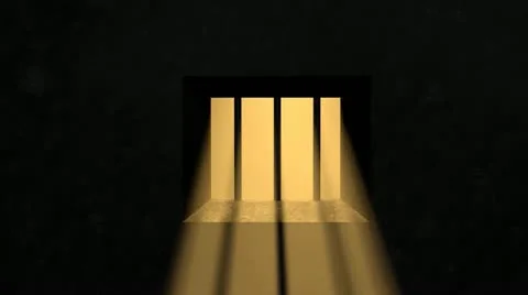 Concept animation, prison, building, room, cage, detention. Stock Footage 11348511