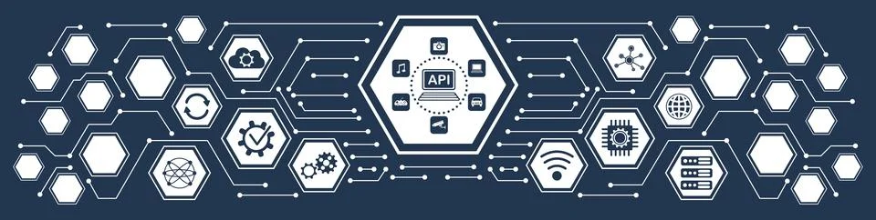 Concept of api Illustrazione stock