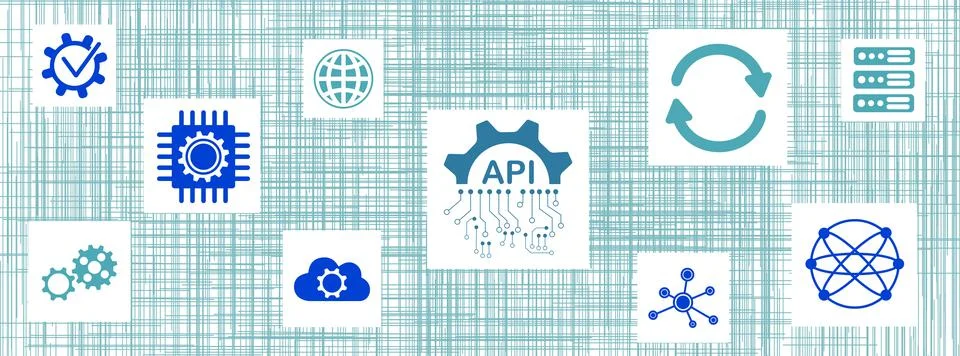 Concept of api 库存插图