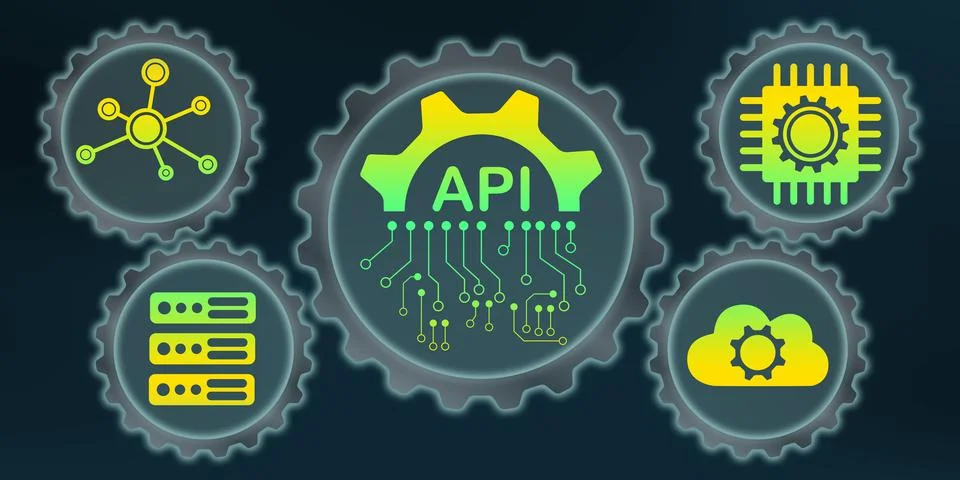 Concept of api Illustrazione stock