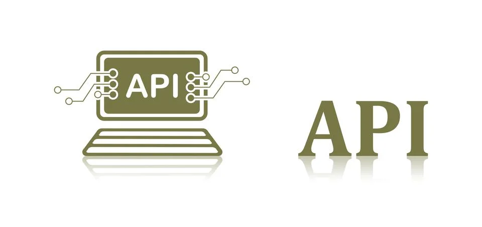 Concept of api 스톡 일러스트