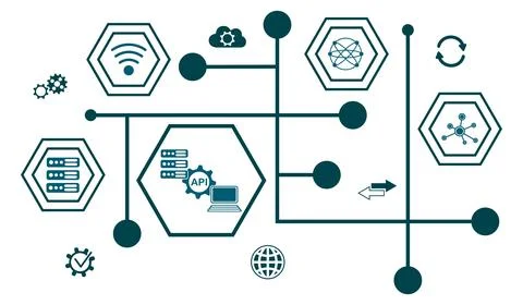 Concept of api Stock Illustration