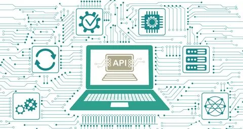 Concept of api Stockillustratie