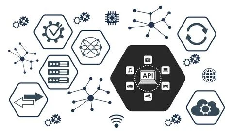 Concept of api Illustrazione stock
