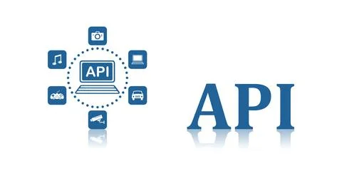 Concept of api Stockillustratie