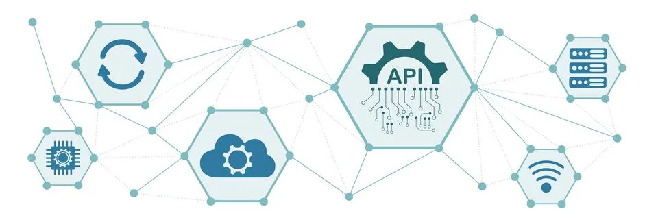 Concept of api 库存插图