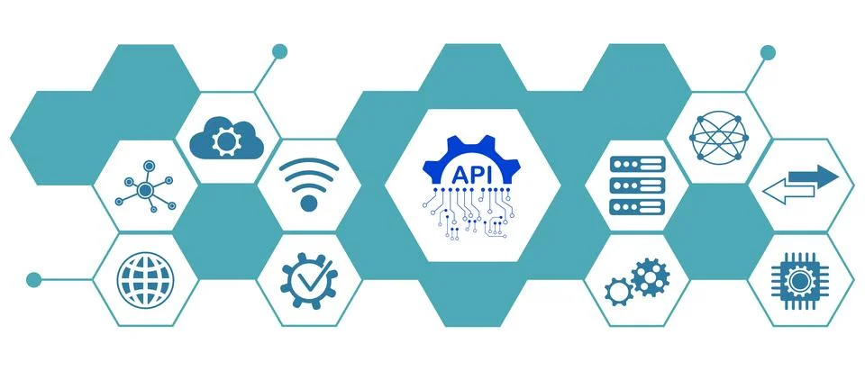 Concept of api イラスト素材