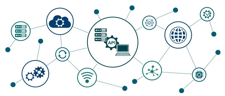 Concept of api 스톡 일러스트