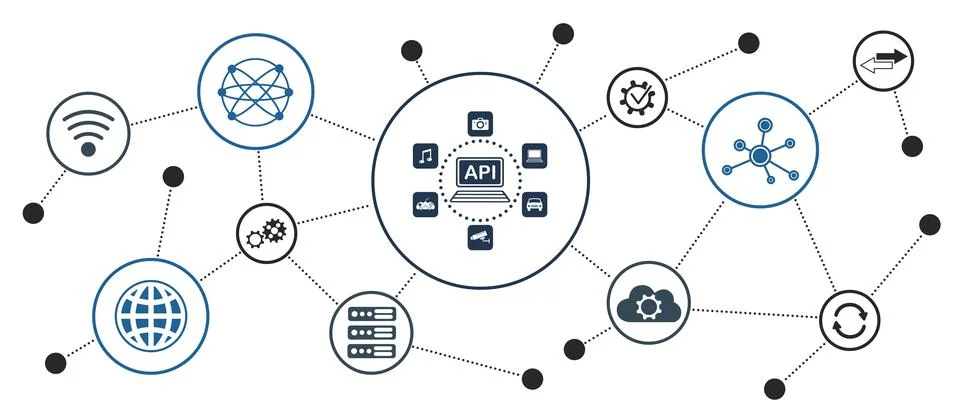Concept of api Stock Illustration