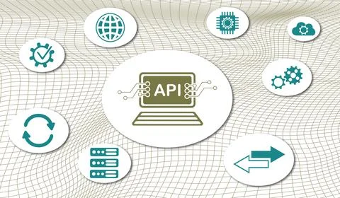 Concept of api Illustrazione stock