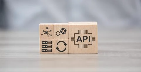 Concept of api Stock Photos