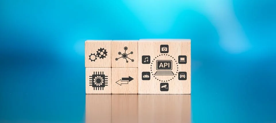 Concept of api Stock Photos