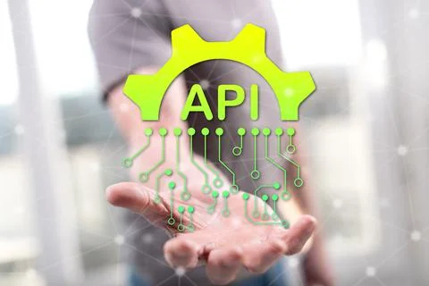 Concept of api Stock Photos