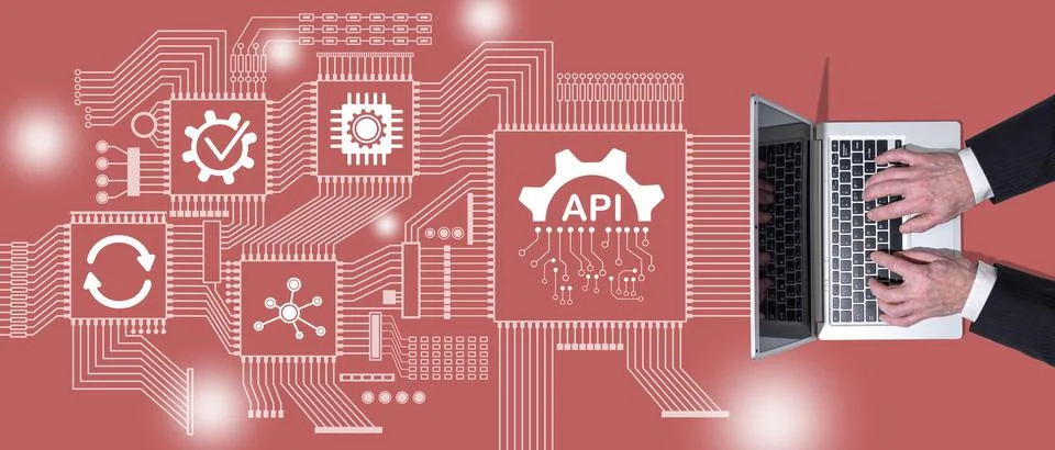 Concept of api Foto stock