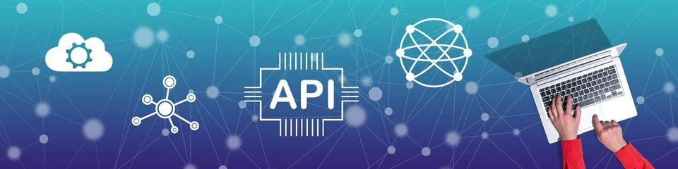 Concept of api Stock Photos