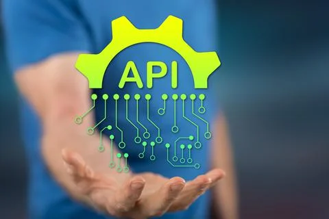 Concept of api Stock Photos