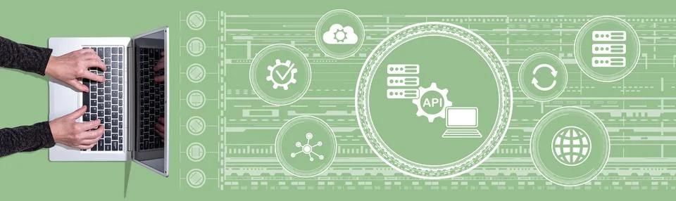 Concept of api Foto stock